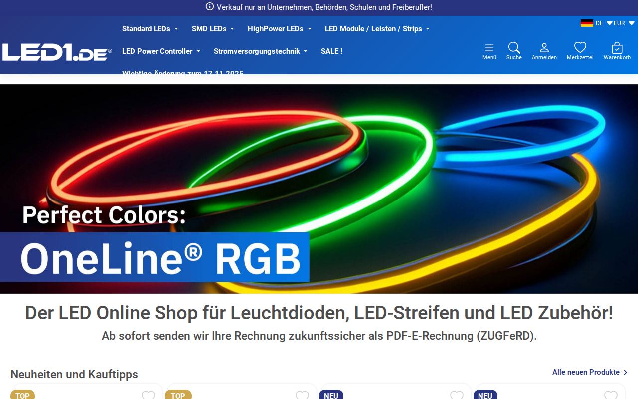 led1.de &ndash; XONIC-Referenz