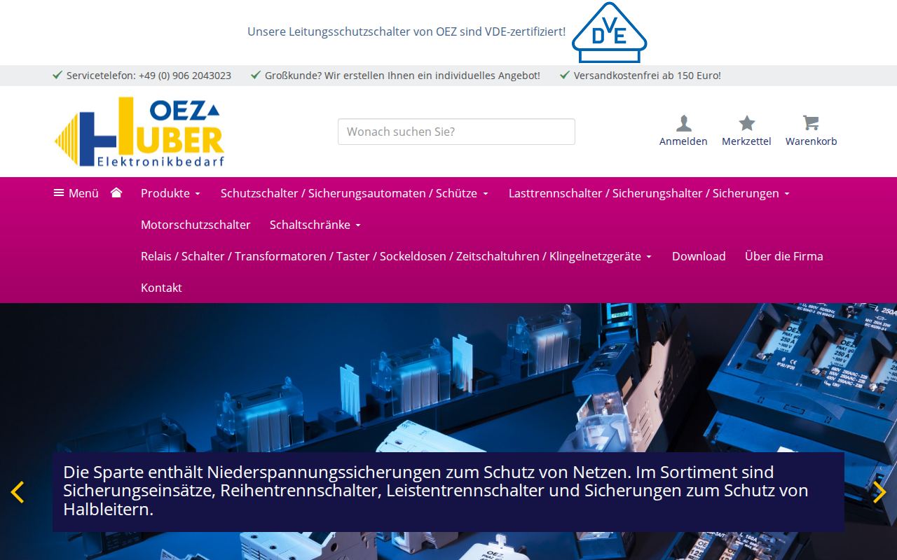 schutzschalter-online.de – XONIC Reference