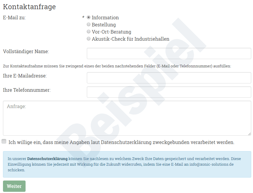 GDPR Contact Request